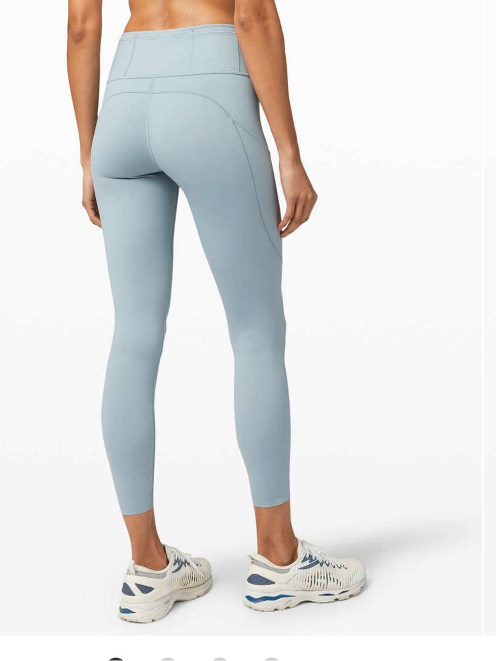 Lululemon fast and free blue cast legging 25" Size 4 light teal - Picture 3 of 10